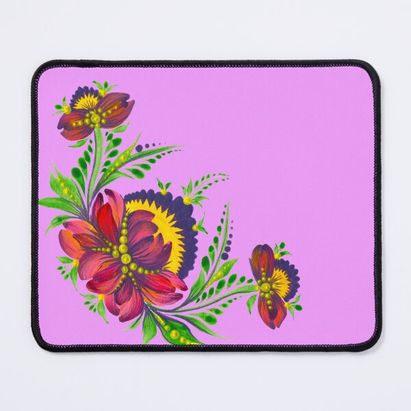 Item preview, Ukrainian art, Petrykivka art, Ukrainian Pink flower designed and sold by Sunflower-7.