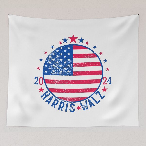 Item preview, American Falag, Harris Walz 2024 designed and sold by ArtByKatti.
