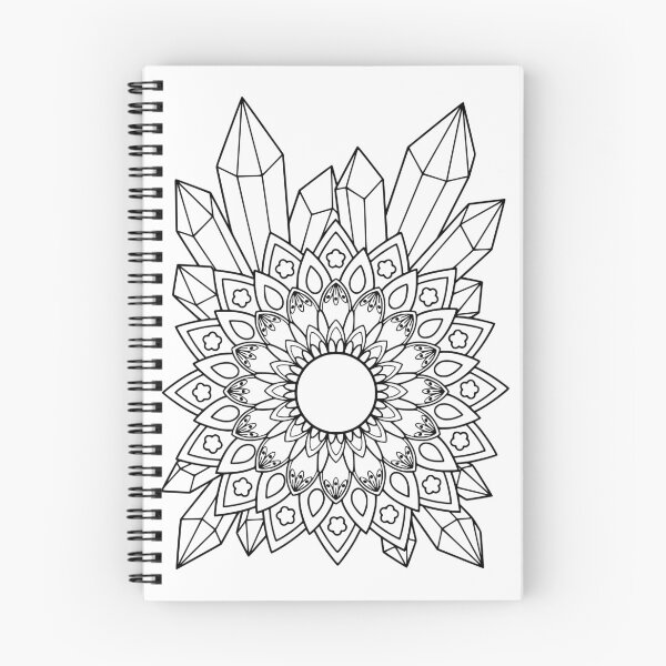 Item preview, Black & white Crystal mandala designed and sold by CharmSpell.