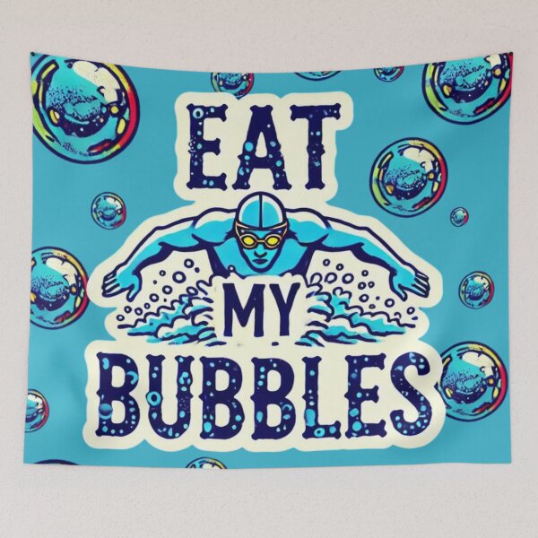 Item preview, Swimmer and Bubbles Eat My Bubbles designed and sold by NutSkyArt.