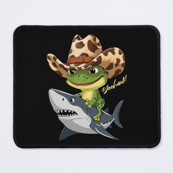 Item preview, COWBOY FROG ON THE SHARK designed and sold by justyna-s28.