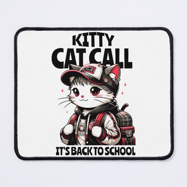 Item preview, cute cat with school uniform designed and sold by ShawishArt.