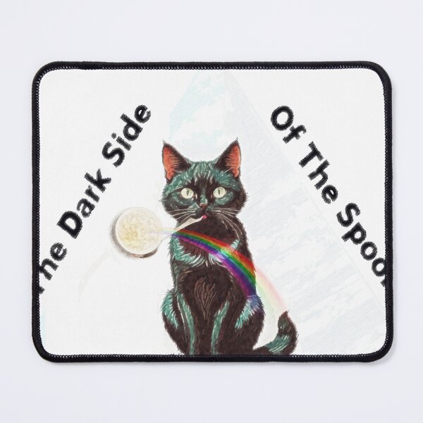 Item preview, magic triangle  "The dark side of the spoon" retro style cat designed and sold by Hen-C-Art.