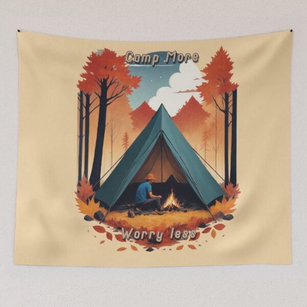 Item preview, Camp More, Worry Less designed and sold by RaeWhimsy.