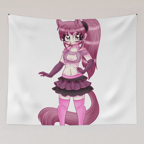 Item preview, Pink Kitty Girl designed and sold by ShadowiesArt.