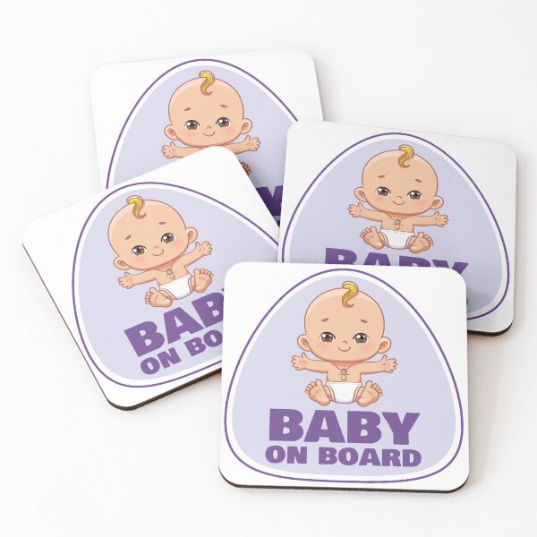 Item preview, "Baby on Board with Kid" designed and sold by JoyColorLove.