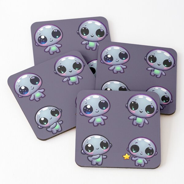 Item preview,  Sticker Alien : Baby Gray 02 designed and sold by NSpacesAi.