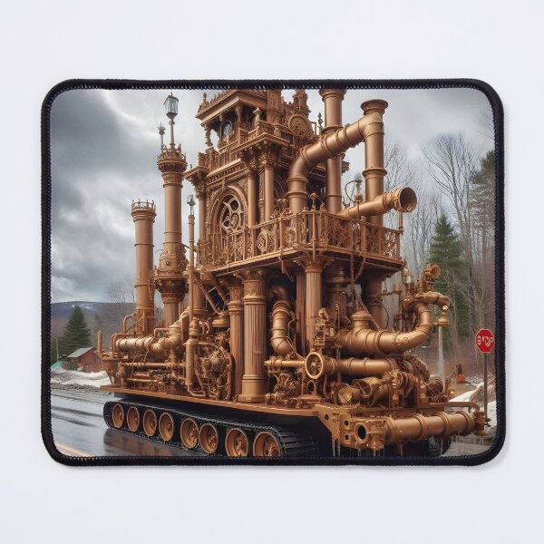 Item preview, Abstract Steampunk Vehicle Design: Futuristic Meets Vintage Art designed and sold by PandaTShirtShop.