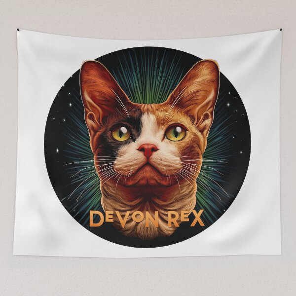 Item preview, Poster Prints T-Shirt Design - Cat Breeds: Devon Rex designed and sold by ForeverPrintsOK.