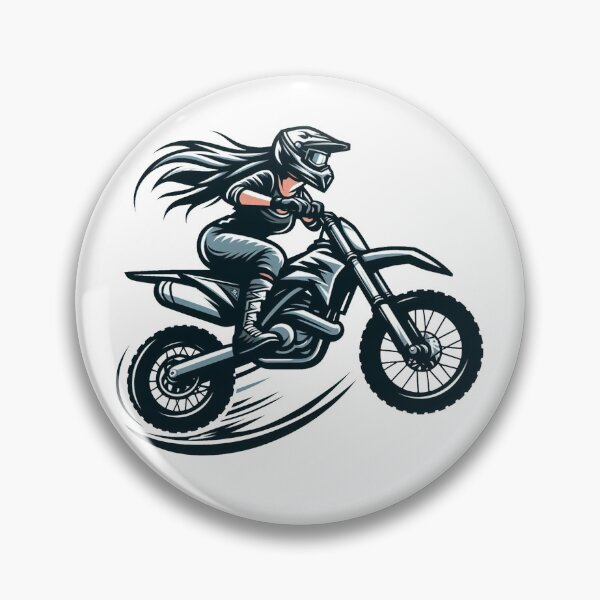 Item preview, MotoCross Lady, Woman on motorcycle, Girl on Dirt Bike designed and sold by Cr320.