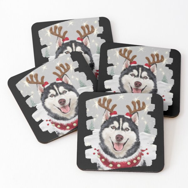 Item preview, Furry friend - Siberian Husky Christmas designed and sold by chanyawee.