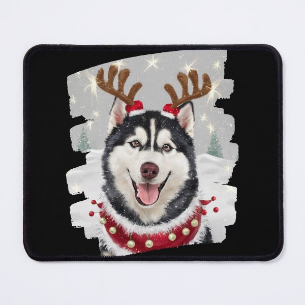 Item preview, Furry friend - Siberian Husky Christmas designed and sold by chanyawee.