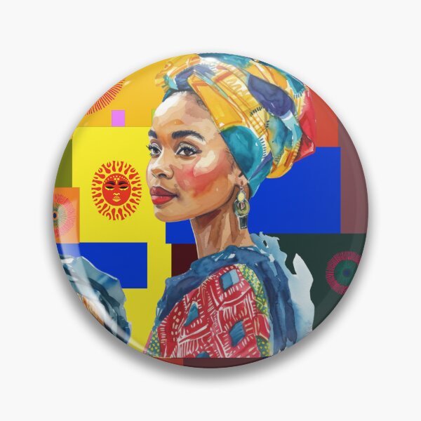 Item preview, African Beauty: Women in Traditional Headwraps with Symbolic Art designed and sold by Suzana Djordjevic.