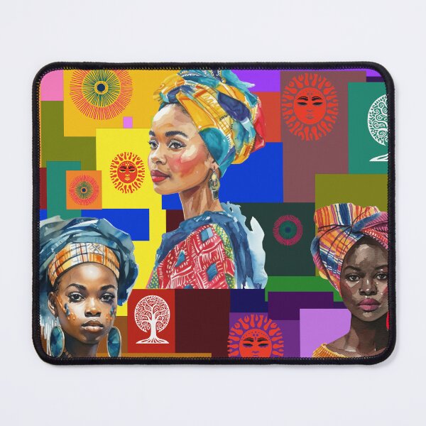 Item preview, African Beauty: Women in Traditional Headwraps with Symbolic Art designed and sold by Suzana Djordjevic.