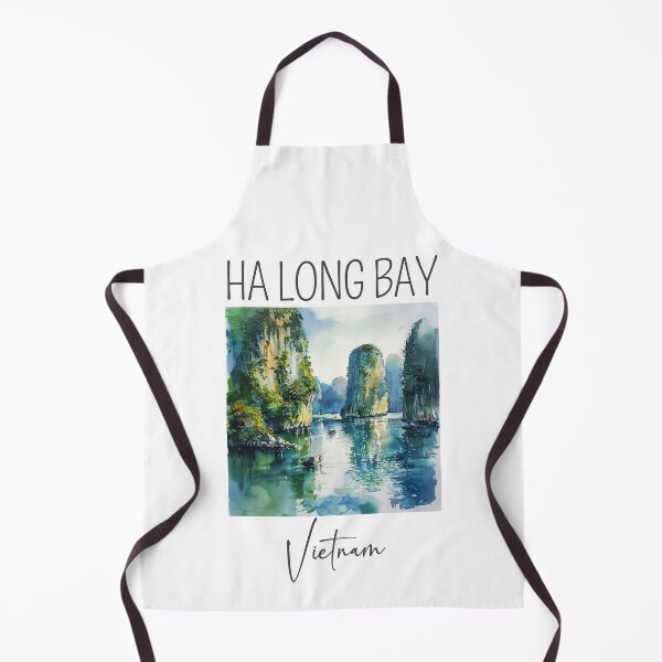 Item preview, A Watercolor Design of Ha Long Bay - Vietnam designed and sold by Sketch-Shack.