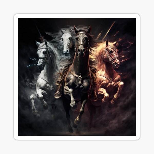 Item preview, The Four Horses Ride  designed and sold by CleverCulture.