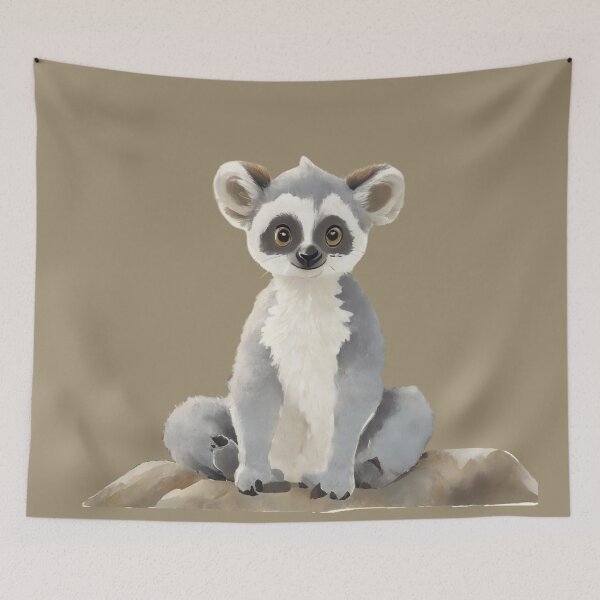 Item preview, S is for Sitting Lemur - designed and sold by PolygonPinnacle.