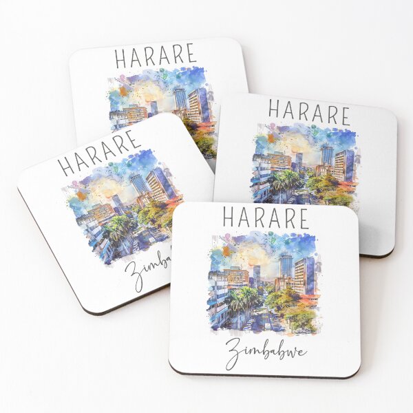 Item preview, A Watercolor Design of Harare - Zimbabwe designed and sold by Sketch-Shack.