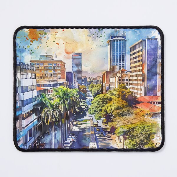 Item preview, A Watercolor Design of Harare - Zimbabwe designed and sold by Sketch-Shack.