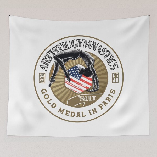 Item preview, 2024 - USA - ARTISTIC GYMNASTICS - GOLD MEDAL - PARIS - 2 designed and sold by ArtProjectShop.