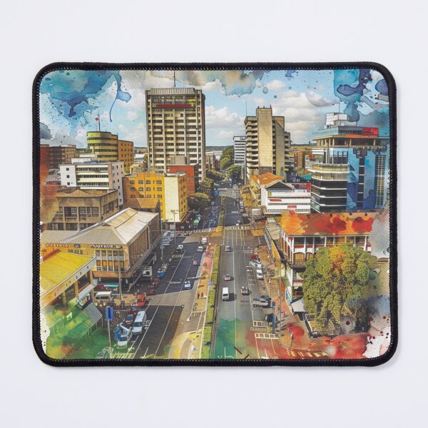 Item preview, A Watercolor Design of Harare - Zimbabwe designed and sold by Sketch-Shack.