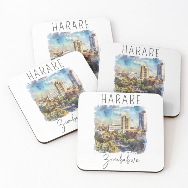 Item preview, A Watercolor Design of Harare - Zimbabwe designed and sold by Sketch-Shack.