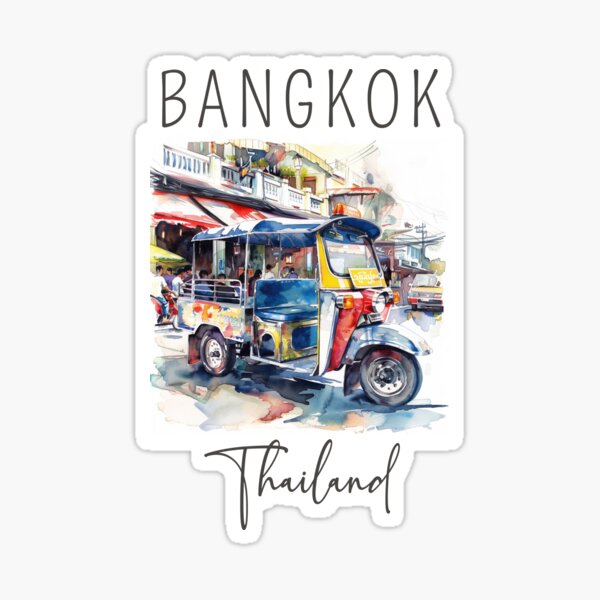 Item preview, A Watercolor Design of Bangkok - Thailand  designed and sold by Sketch-Shack.