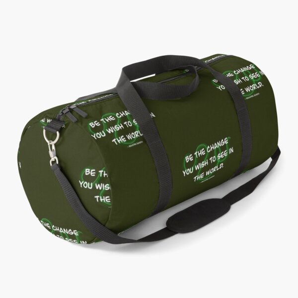 Item preview, Be the change you wish to see, green, quote designed and sold by shamrock-illus.
