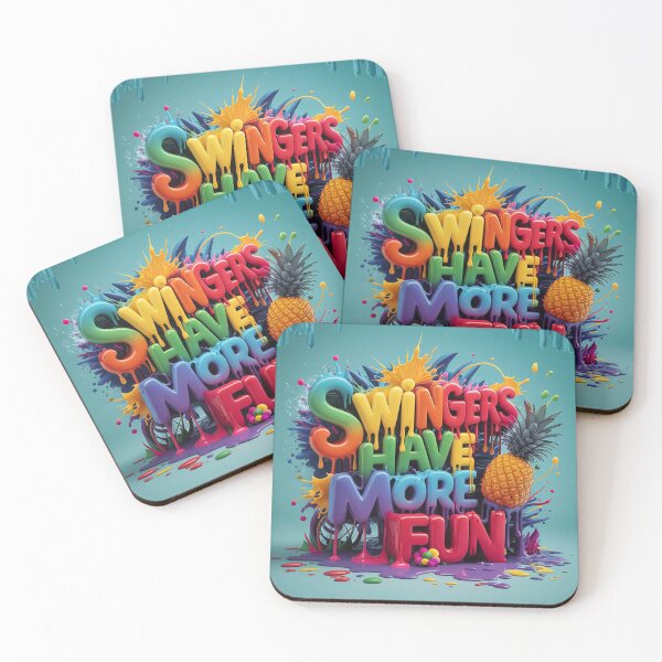 Item preview, Colorful Swingers Have More Fun Design w/ Pineapple designed and sold by JLEmporium.