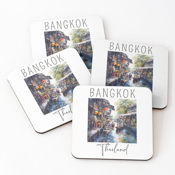 Item preview, A Watercolor Design of Bangkok - Thailand  designed and sold by Sketch-Shack.