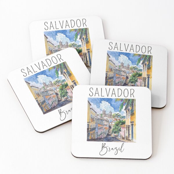 Item preview, A Watercolor Design of Salvador - Bahia - Brazil  designed and sold by Sketch-Shack.