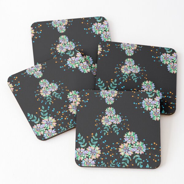 Item preview, black fluorescent floral designed and sold by SharonVallis.