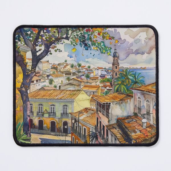 Item preview, A Watercolor Design of Salvador - Bahia - Brazil  designed and sold by Sketch-Shack.