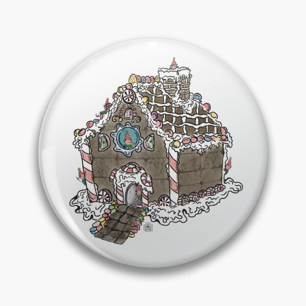 Aperçu de l'œuvre Illustration de la maison des elfes en pain d'épices v.1 créée et vendue par atcreateart.