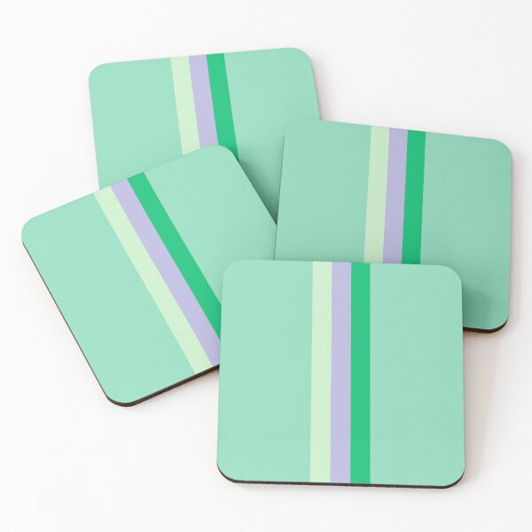 Item preview, Color Block Stripe // Jade Green Tea designed and sold by House of KE Designs.