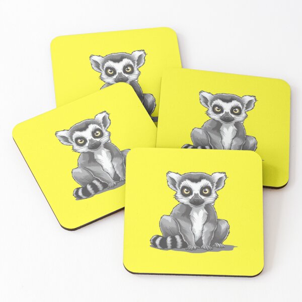 Item preview, Little Ring-Tailed Lemur Digital Drawing -  designed and sold by PolygonPinnacle.