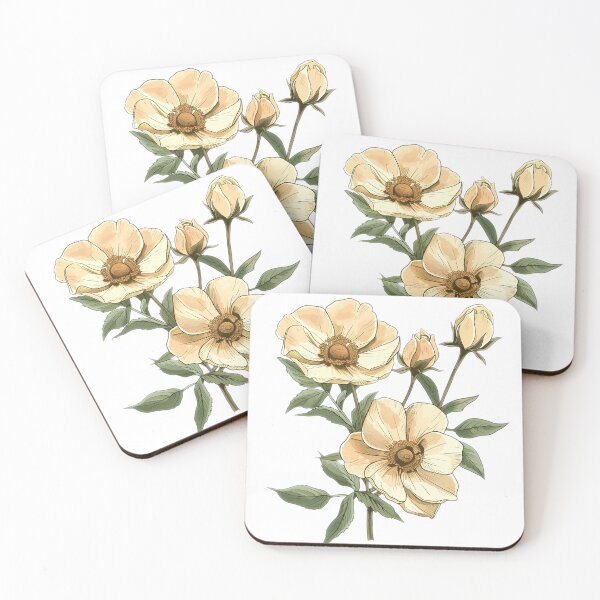 Item preview, Delicate Creamy Alpine Rose Flower designed and sold by Artcurrents.