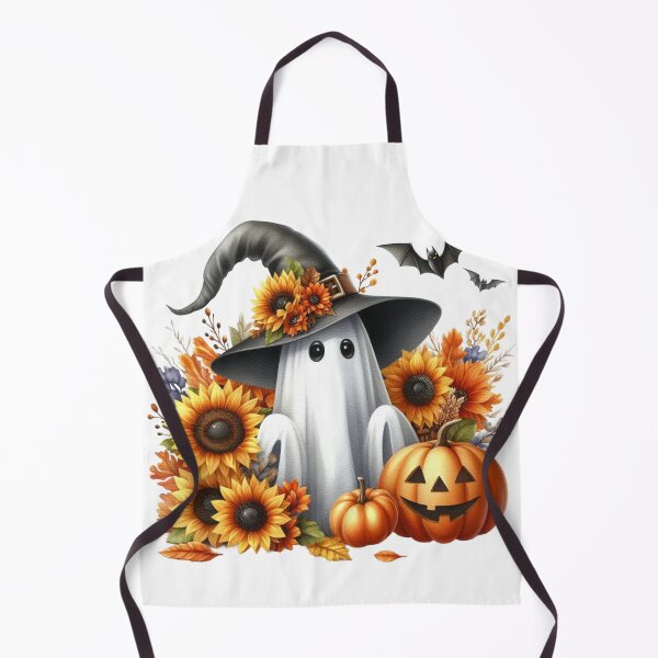 Item preview, Ghost ,Pumpkin,Fall,Halloween,Sunflowers designed and sold by deniz kaya.