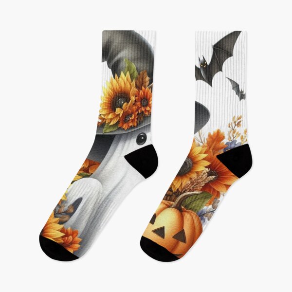 Item preview, Ghost ,Pumpkin,Fall,Halloween,Sunflowers designed and sold by deniz kaya.