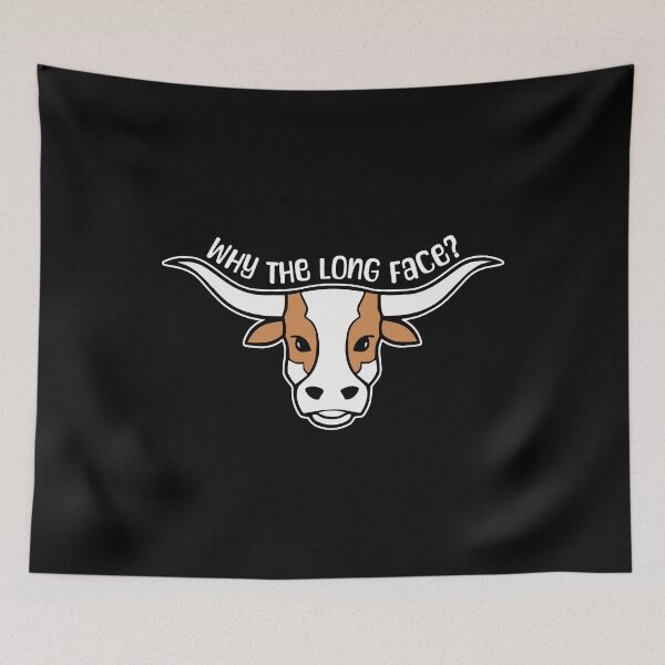 Item preview, Cute Longhorn Cow. Why the Long Face! designed and sold by PMCreative.