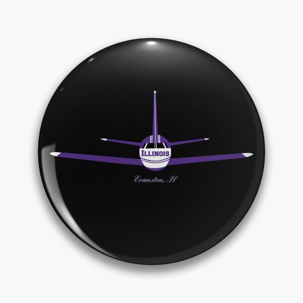 Item preview, Evanston Illinois IL Airplane Logo designed and sold by Lartheviking.