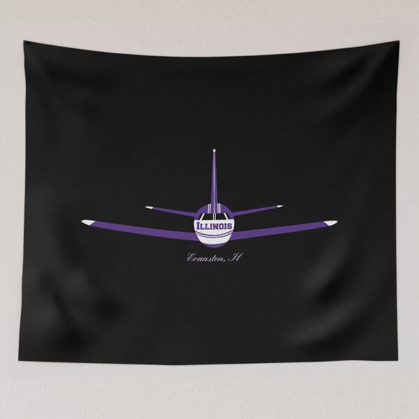 Item preview, Evanston Illinois IL Airplane Logo designed and sold by Lartheviking.