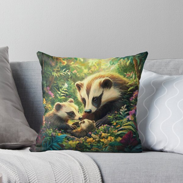Item preview, Familia de tejones designed and sold by Ellimade.