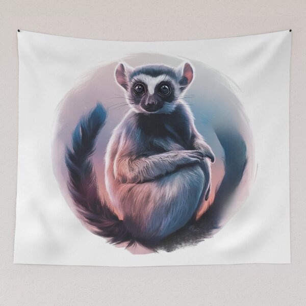 Item preview, Majestic Lemur Digital Drawing  designed and sold by PolygonPinnacle.