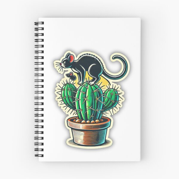 Item preview, Observation Tower: Cat and Mouse on a Cactus designed and sold by DotLineColor.
