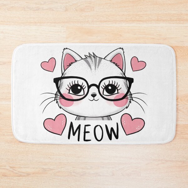Item preview, MEOW T-shirt, cute cat shirt, unisex women's graphic tee, funny cat lover gift shirt designed and sold by bigfamilytee.