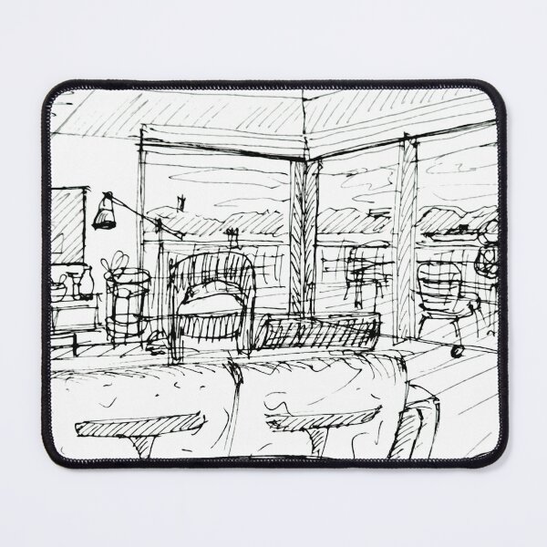 Item preview, living room with a river view designed and sold by Tereza Pilar Art.