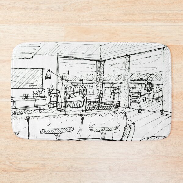 Item preview, living room with a river view designed and sold by Tereza Pilar  Art.