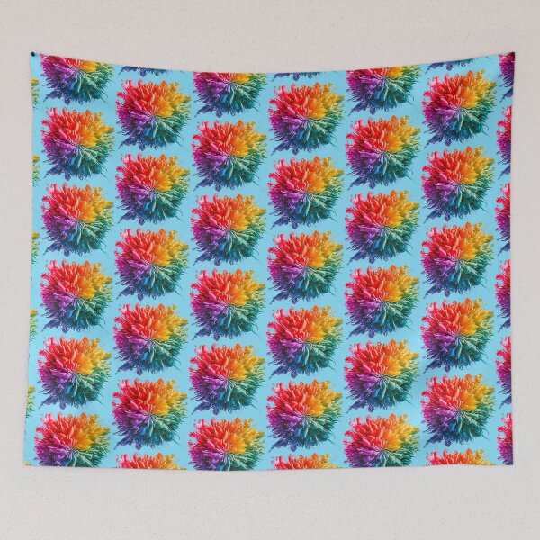 Item preview, Vibrant Rainbow Paint Explosion | Light Blue designed and sold by PinkGoddessLove.