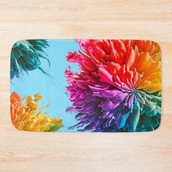 Item preview, Vibrant Rainbow Paint Explosion | Light Blue designed and sold by PinkGoddessLove.
